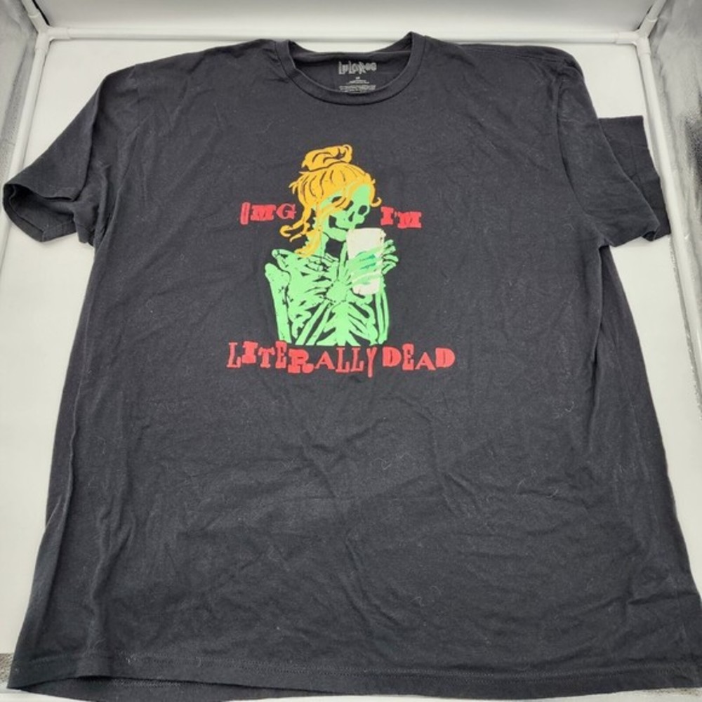 3X LuLaRoe Rocker T Halloween OMG I'M LITERALLY DEAD  3X‎